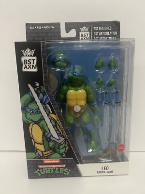 BST AXN Teenage Mutant Ninja Turtles Leonardo Action Figure Leo Arcade Game