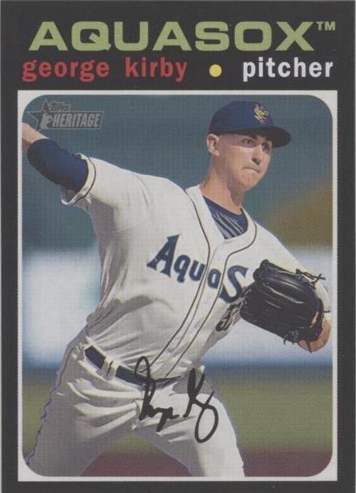 2020 Topps Heritage Minor League Edition - George Kirby #9 - 1 of 1
