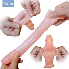 Soft Elastic Penis Ring Cock Cage Cock Ring Male Penis Extender Larger Sex Toy