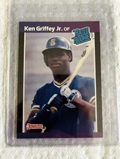 1989 Donruss #33 Rated Rookie Ken Griffey Jr "BLUE DOT" "ERROR" Mariners HOF