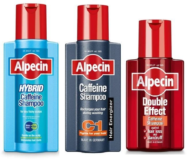 Alpecin Caffeine, Hybrid & Double Effect Shampoo
