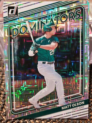 2022 Donruss Matt Olson Dominators Vector Parallel Atlanta Braves Oakland 