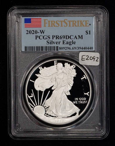 2020-W 1 oz American Silver Eagle Proof - PQ - PCGS PR 69 DCAM - E2092