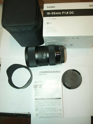 Sigma 18-35mm F1.8 DC HSM ART ZOOM Lens for SONY NEW in FACTORY BOX & CASE