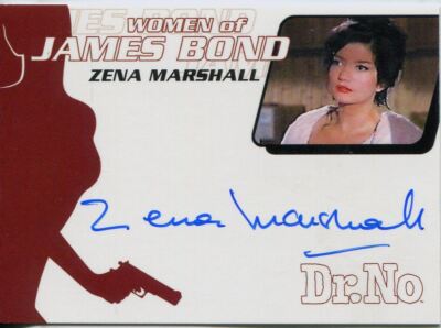 James Bond Women In Motion Autogrammkarte WA6 Zena Marshall