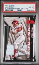 2021 MIKE TROUT Topps Platinum Players Die-Cuts #1 PSA 8 NM-MT
