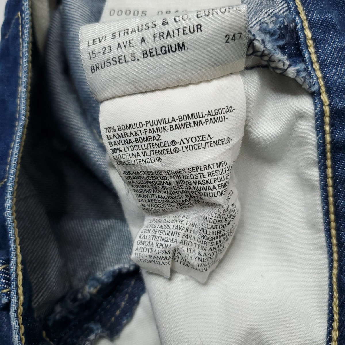 Vintage Levi's Engineered Jeans Twisted Leg 30x34 Denim Workwear