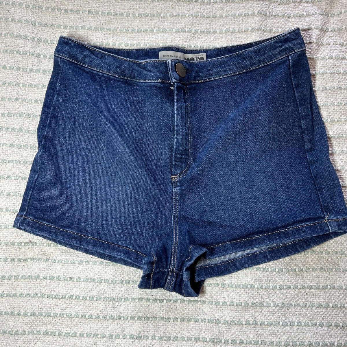 Topshop moto hot sale denim shorts