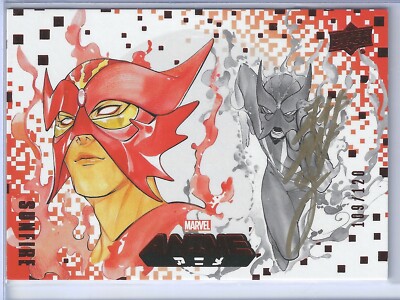 Marvel Anime Peach Momoko Autograph Card 83 Sunfire 109/120 Auto SFC