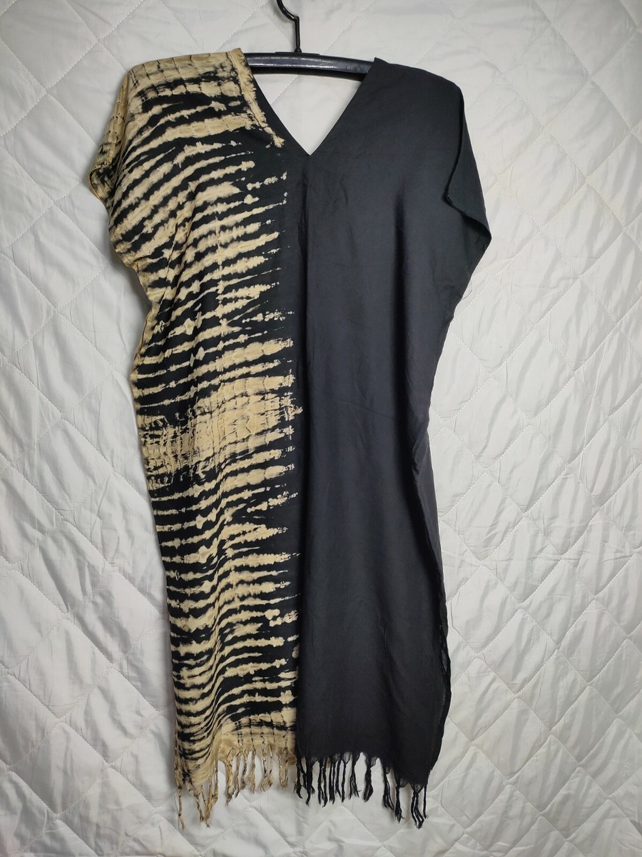 black and gold tie dye dress Party Black Gold Prom Dress Bandeau High Slit Split Maxi Dress-chiclody