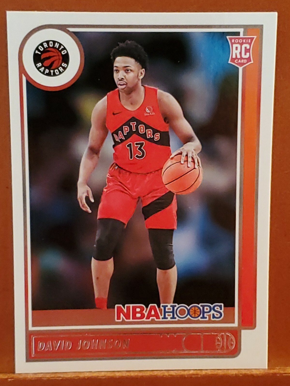 2021-22 Hoops #222 David Johnson RC RAPTORS