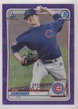 2020 Bowman Draft Chrome Purple Refractor 64/250 Burl Carraway #BD-25 00c9