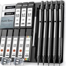 Fortschrittliches 5-teiliges Mechanikstift-Set in Schwarz