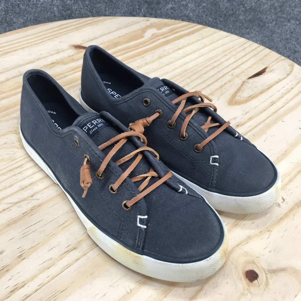 Sperry Zapatos Mujer 8 M Pier View Tenis Azul Con Cordones Parte Superior Baja Comodidad STS95129 Foto 3 de 4