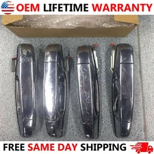 4pc Exterior Door Handles Set Chrome for 07-14 Tahoe Silverado Yukon Escalade US