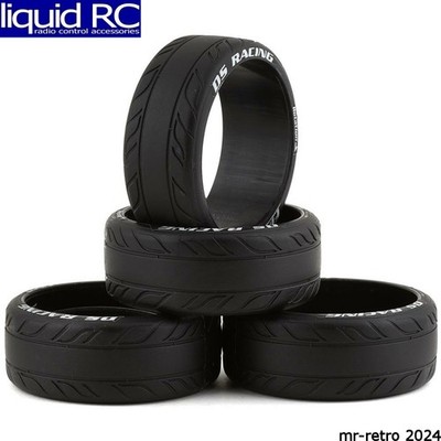DS Racing -HF-1SE Finix Friction HF Treaded Drift Tires (4) (HF-1)