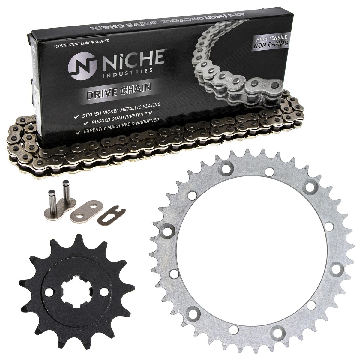 520 Chain NICHE Sprocket & Chain Kit For 200 - 13T Front/40T Rear