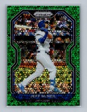 2021 Panini Prizm #119 Jeff McNeil Green Donut Circles Prizm