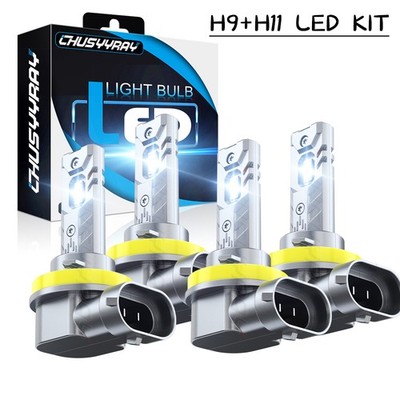 For Freightliner Cascadia 2008-2021 LED Headlight High Low Bulb Kit 6500K Bright