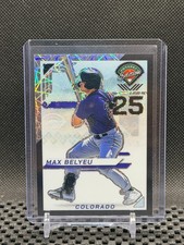 Max Belyeu 2025 Prospect Edition Holo Prospect Ticket  Black #27/39 #186 Rockies