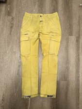 Marithe Francois Girbaud Men's Khaki Cargo Pants Size 38 Straight Leg Pockets