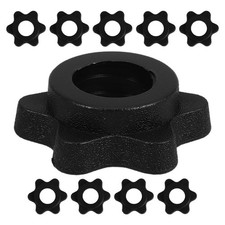 10 Pcs Dumbbell Hex Nut Weight Lifting Collars Barbell Locking Clamps