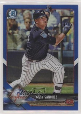 2018 Bowman Chrome Blue Refractor 40/150 Gary Sanchez #10 fm0