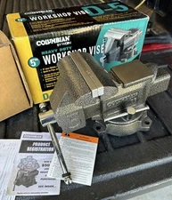New 5" Columbian By Wilton D5 Workshop Bench Vise Swivel Base Model 11121