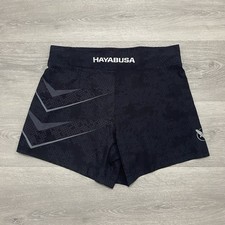 Hayabusa MMA Shorts Mens 32 Black Kickboxing Martial Arts Muay Thai Grappling