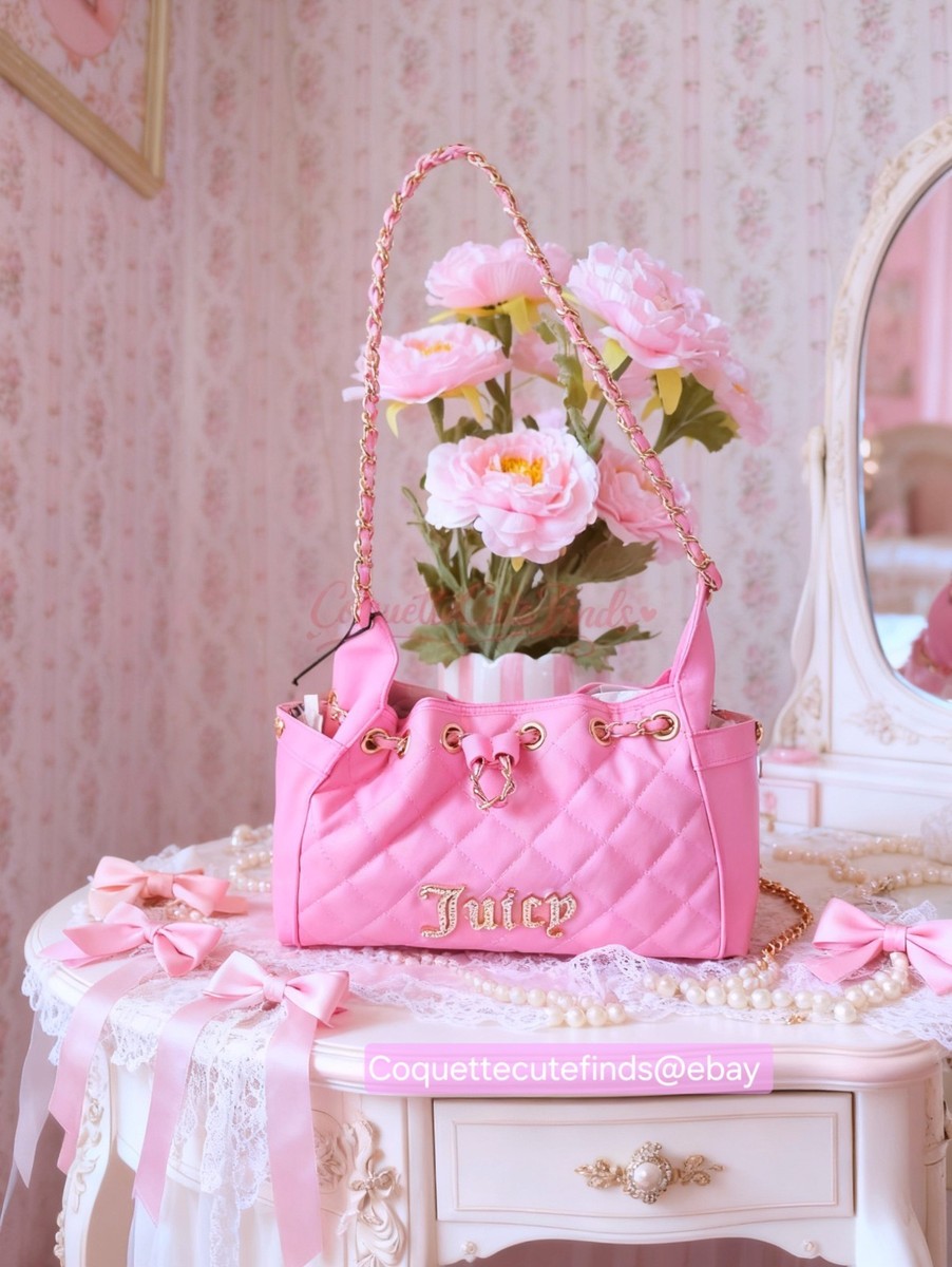 NEW JUICY COUTURE FASHION ICON BUCKET BAG CHERRY BLOSSOM | eBay