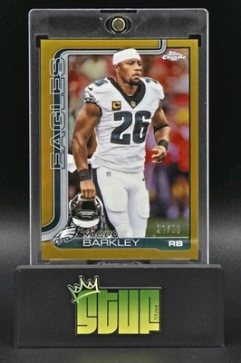 Saquan Barkley Topps Chrome TRUE Gold /50 2025 Variation Eagles 