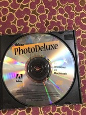 Adobe PhotoDeluxe Disc PC Computer Program Software Windows/Macintosh 1996
