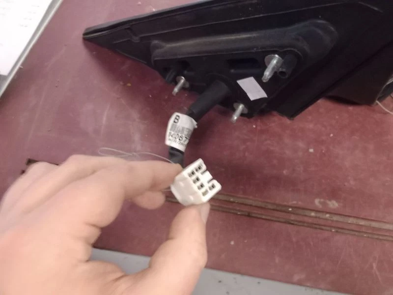 Passenger Side View Mirror Power Heated Fits 03-08 MAZDA 6 10656 - Image 3 of 3