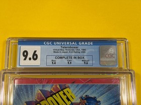 Teleroboxer (STUNNING, CGC 9.6 w/ 9.9 Cart) Nintendo Virtual Boy not WATA PSA