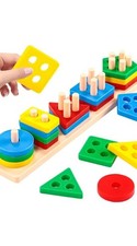 Montessori Toys for 1 2 3 Year Old Girls Boys, Wooden Sensory Toys for 1-3 Ye...