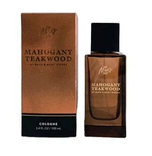 BATH AND BODY WORKS MEN'S COLOGNE 3.4OZ. "MAHOGANY TEAKWOOD" NIB! 2025 RET. $50