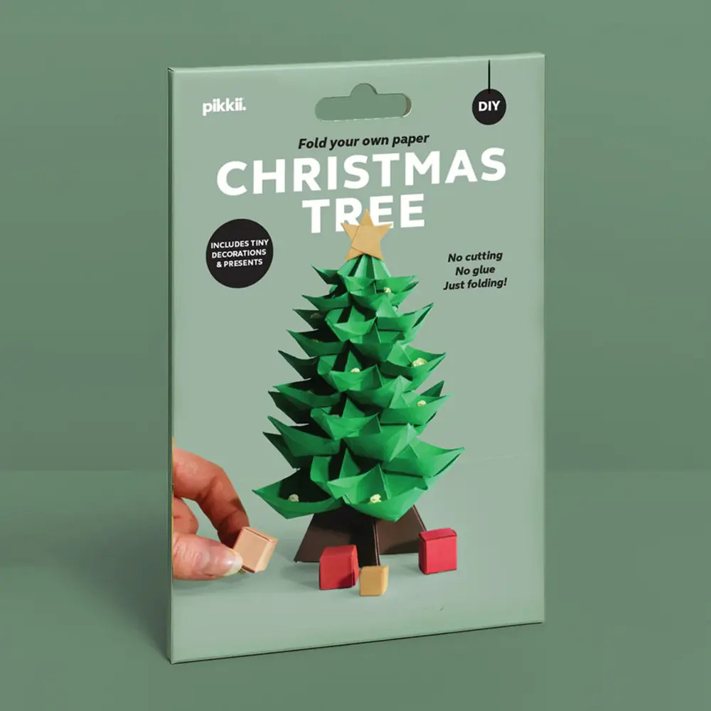 Pikkii Fold Your Own Paper Christmas Trees