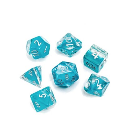Gate Keeper Neutron Dice Poly Set Glacier Dice (7) New