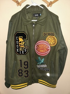 COOKIES Wool Varsity Jacket Size Large 