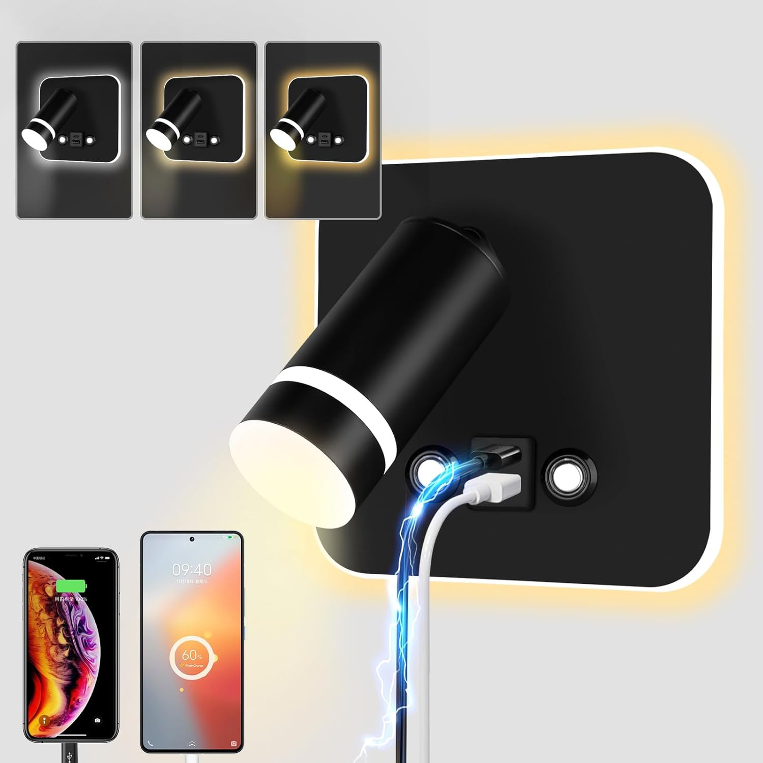 Lampada LED da Letto 12W: Atmosfera e Relax con Touch Control Parete