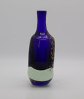 Jean Claude Novaro Cobalt Blue Metallic Art Glass Perfume Bottle — photo 3