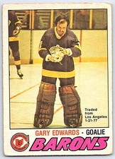 1977-78 O-Pee-Chee *C* Gary Edwards Cleveland Barons #345