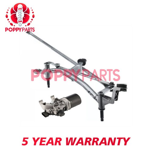 Fits Renault Clio 2012-2020 Front Windscreen Wiper Motor + Linkage Poppy - Picture 1 of 8