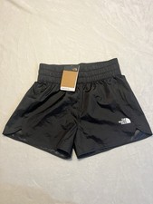 North Face Girls XL Never Stop Woven Athletic Running Shorts Black NWT