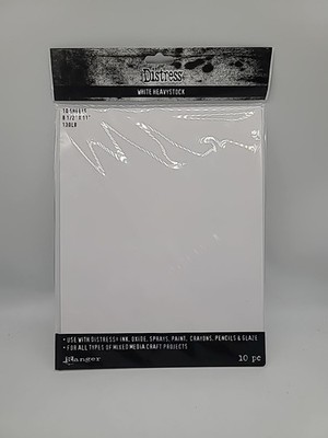 Tim Holtz Distress White Heavystock - 8 1/2x11