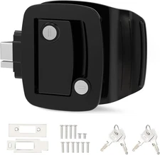 RVGUARD RV Door Latch, Entry Lock for Trailer and Camper with Black 