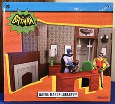 DC Retro Batman 66 Classic TV Series WAYNE MANOR LIBRARY McFarlane Toys 2023