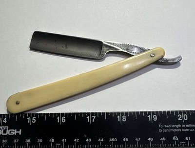  Brookes & Crookes Straight Razor Sheffield England Barber Razor Ivory Color  