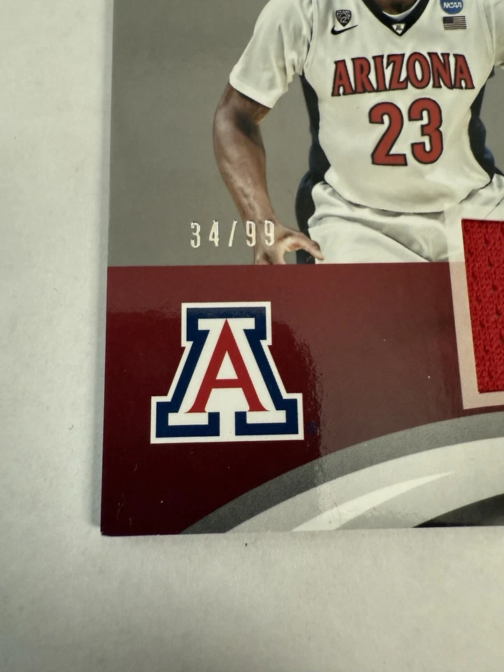 2016 Panini Collegiate Arizona Jersey Silver Rondae Hollis-Jefferson 34/99 - Image 2 of 3