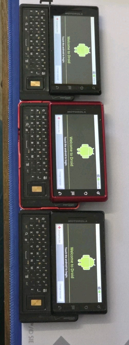 3 Motorola Droid A855, Black, QWERTY Keypad, Android, Each s